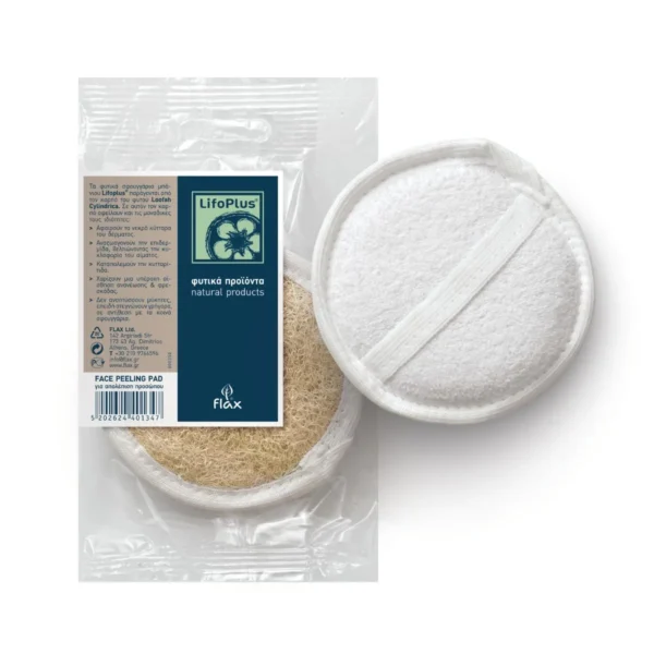 401347-lifoplus-face-peeling-pad-10cm Loofah Face Peeling Pad