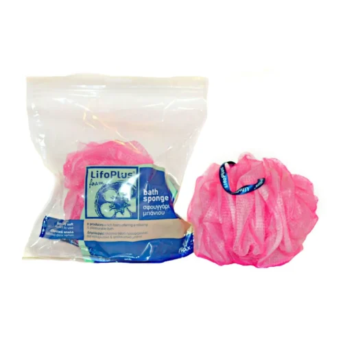 401170-lifoplus-mesh-sponge-pink lifoplus mesh sponge two colored pink