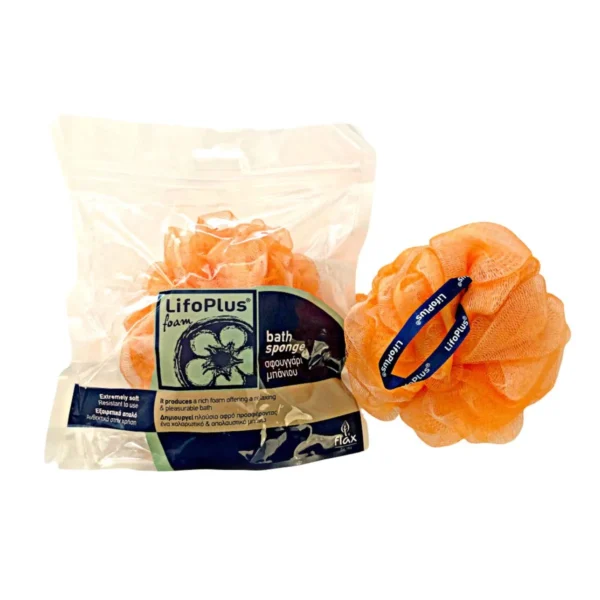 401194-lifoplus-mesh-sponge-orange lifoplus mesh sponge two colored orange