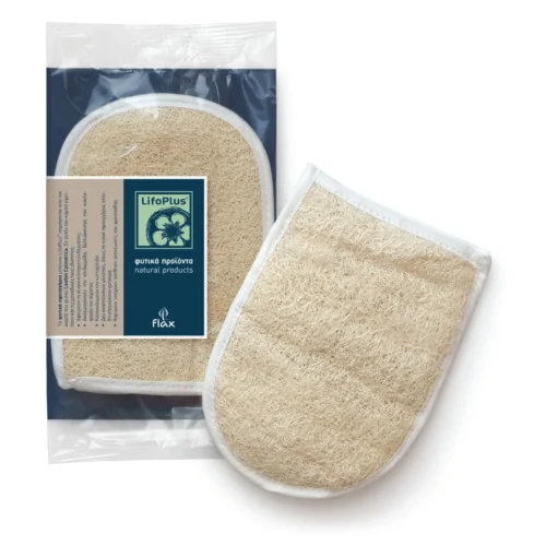 lifoplus loofah mitt double face