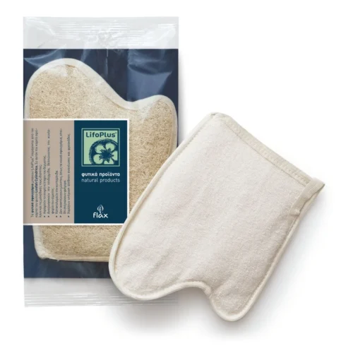 lifoplus loofah mitt palm shaped